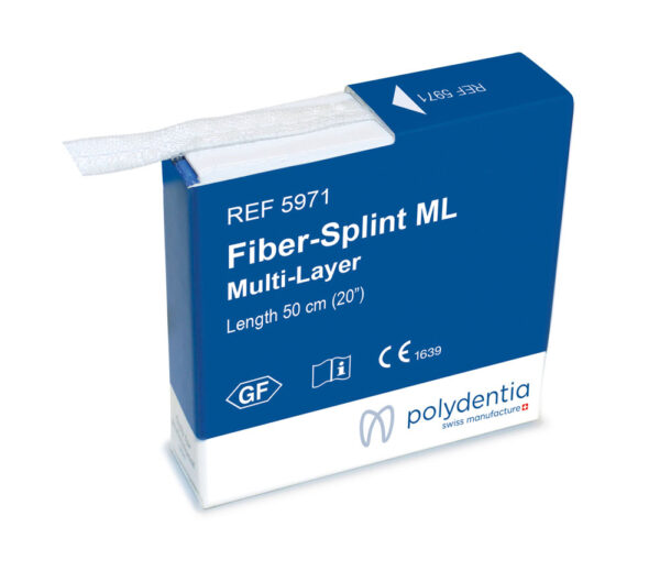 Fiber-Splint Multi layer. Cintas de fibra de vidrio de diferente tamaño y grosor para ferulización dental