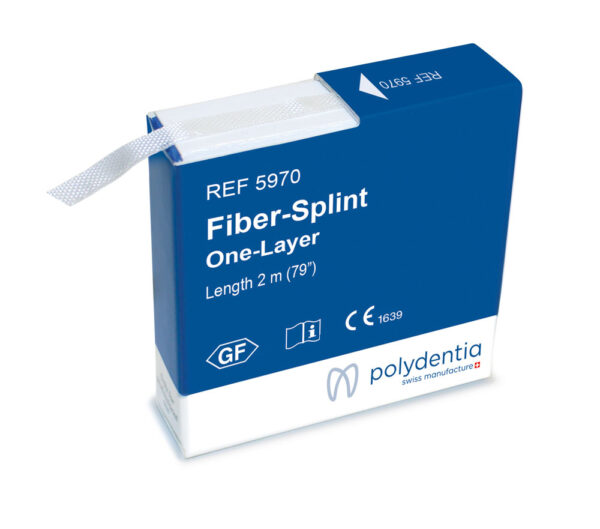 Fiber-Splint One Layer. Cintas de fibra de vidrio de diferente tamaño y grosor para ferulización dental